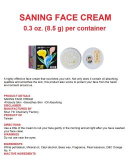 Genuine Shun YIH San ing Pearl Face Cream Smooth Out Wrinkles Pimples