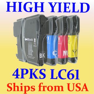 PKS Brother LC61 Compatible Inkjet Cartridges