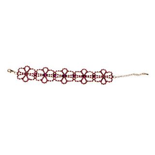 EUR € 7.53   Patrón Hollow Flower Bracelet Chain Link (de oro