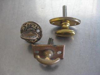  Lot of Small Vintage Antique Knobs for Interior Door Locks