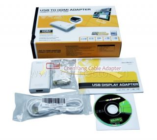 1080p USB 2 0 to HDMI Video Audio Displaylink Adapter
