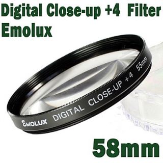 EUR € 14.80   emolux 58 millimetri vicino (+4) filtro, Gadget a