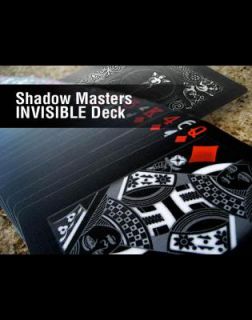 Invisible Deck   Ellusionist Bicycle Shadow Master Cards Black Magic