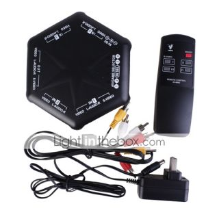 USD $ 19.58   4 Port AV Video Audio RCA Signal Switch Selector With