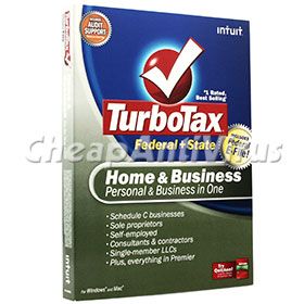 TurboTax Home Business Federal State Efile 2008 New