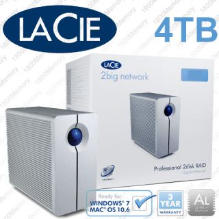 LaCie 2BIG Network 2TB NAS Drive RAID Ethernet USB 2 0