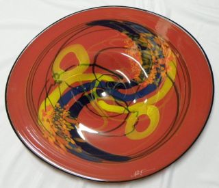 Ioan Nemtoi 31 Dia Cordoba Platter Blown Glass Art