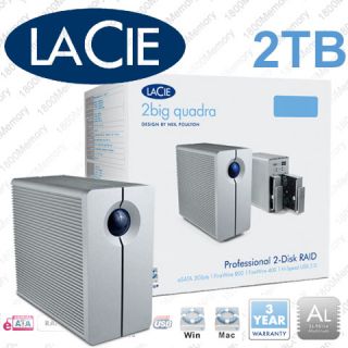LaCie 2BIG Quadra 4TB RAID USB eSATA Firewire 800 External Hard Drive