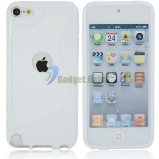  TPU Soft Skin Case Cover for iPod Touch 5 5g 5th Gen White GR