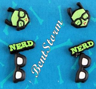 Invader Zim Gir Nerd Glasses Pierce Earrings 6 Pack Set Stud & Hoop