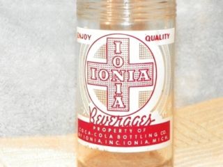 Ionia Beverages Soda Pop Bottle Coca Cola Bottling Co Coke Ionia
