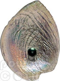 HALIOTIS IRIS PEARL II Shells of the Sea Hologram Convex Silver Coin 5