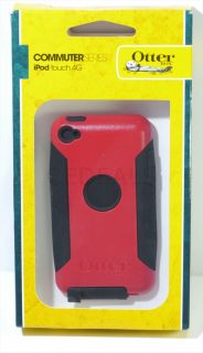  COMMUTER IMPACT CASE BLACK / RED COVER FOR IPOD TOUCH 4 + ACCESSORIES