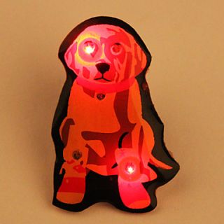EUR € 1.65   cartoon led knippert magnetische badge (hond), Gratis