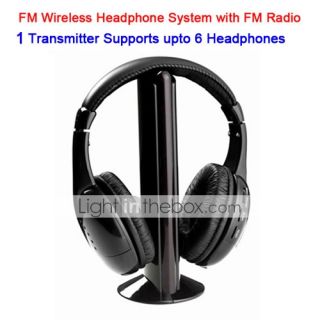 USD $ 19.49   5 in 1 Wireless Headphone with FM Function System,