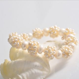 USD $ 7.69   Womens Weaving Bracelet with Different Sizes of Pearls