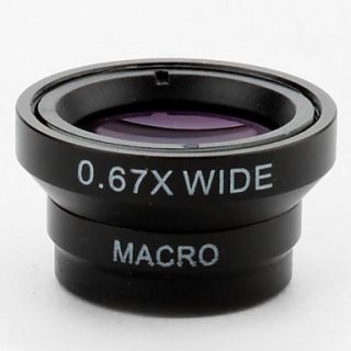 USD $ 10.99   Detachable 0.67X Wide Angle Macro Lens for iPhone, iPad
