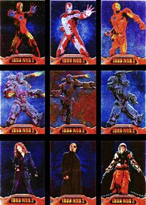 Iron Man 2 Embossed Armor 9 Card Foil Chase Set