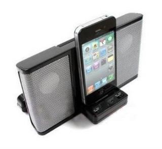 100 Brand New Dock Station Speaker for iPod Touch iPhone 4 4G 3G Black