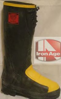 Iron Age 16 Metapro Rubber Steel Toe Boot Style 0975