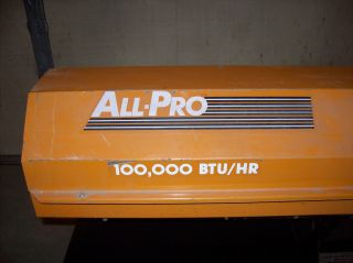 All Pro Portable 100 000 BTU Kerosene Heater