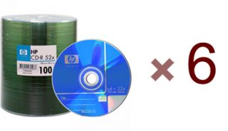 600pcs HP CD R 52x Brand Logo 80min Blank Disc Storage Media Lowest