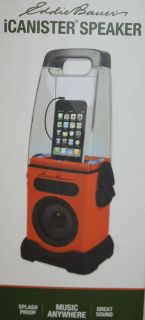  Icanister Orange Speaker iPod iPhone Water Resistant Shell