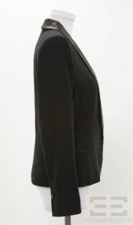 Isabel Marant Black Knit Leather Jacket Size 3
