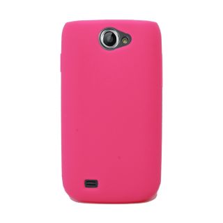 Hot Pink Silicone Rubber Skin Case Cover for Samsung Exhibit II 2 4G