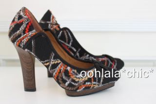 Isabel Toledo for Payless Knitted Multicolored Platform Pump Heels