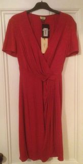 Issa London Womens Red Silk Dress US 10 Stunning Sold Out