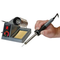   TEMPERATURE SOLDERING IRON STATION W STAND AND CLEANING SPONGE