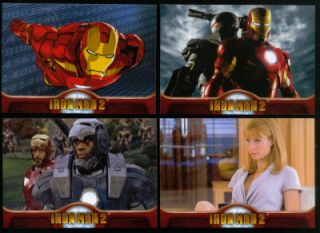 Iron Man 2 Upper Deck 2010 Complete Trading Card Set 75 Robert Downey