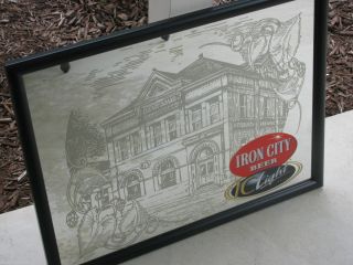 Iron City Beer Sign Mirror New Never Hung Pittsburgh PA