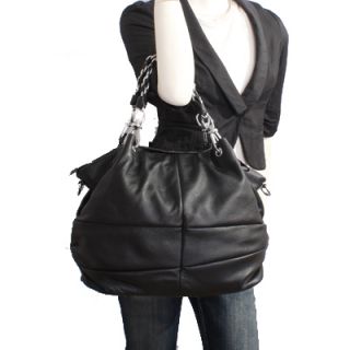 Genuine Italian Leather Black Handbags, Purse, Hobo Bag, Satchel, Tote