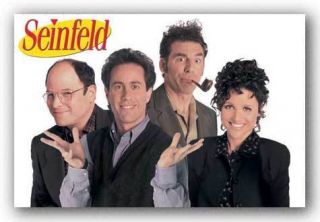 Seinfeld Smile Cast Art Poster Jerry Kramer Julia
