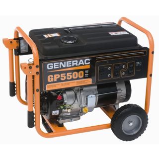Generac GP5500 6 875W 389cc OHV Portable Gas Generator