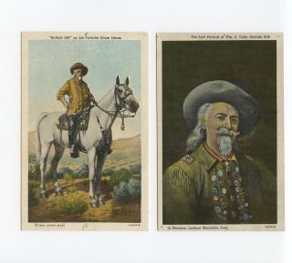  Buffalo Bill   Postcard Greetings   Cowboy, Western, West, Isham Horse