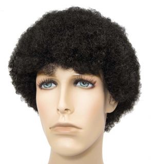 Tight Mini Afro Jerry Jheri Curl Wig Costume Black