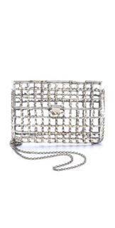 ANNDRA NEEN Dotted Open Cage Purse