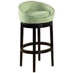 igloo green microfiber 26 high swivel counter stool