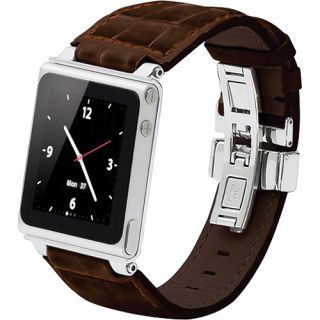 iWatchz Watch Strap for iPod Nano Dark Brown Leather