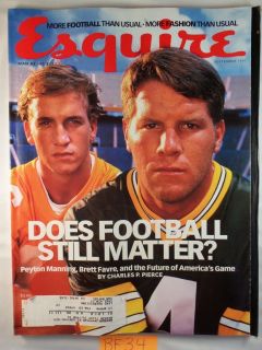  Magazine September 1997 Peyton Manning Brett Favre NFL Football