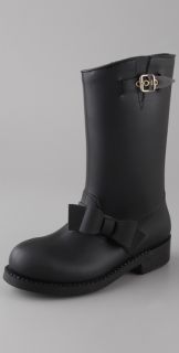 RED Valentino Rubber Boots with Bow
