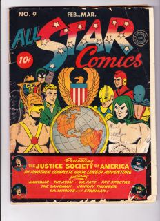 All Star Comics 9 J Edgar Hoover Made Associate Member
