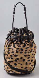 Alexander Wang Leopard Diego Bucket Bag