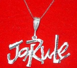 Sterling Silver Ja Rule Pendant Charm Music Thug Life Jewelry
