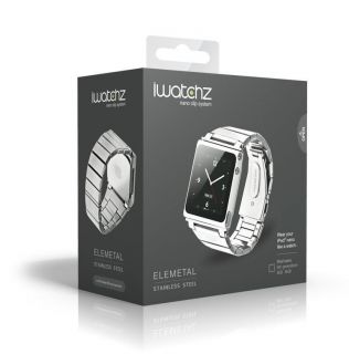 iWatchz Elemetal Wrist Strap Watch Band for iPod NANO6 Silver