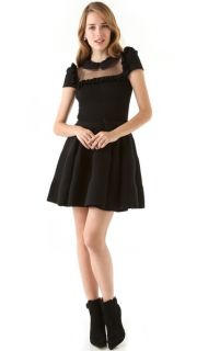 RED Valentino Sweater Dress with Tulle