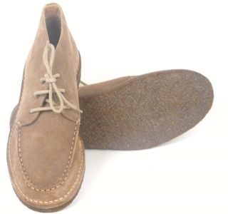 Crew MacAlister Upcountry Oxfords Shoes in Suede Stone Sz 9